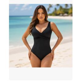 Maiô Transpassado Barriga Chapada Compressão Leve Modeladora