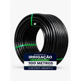 Mangueira Preta Para Irrigação 1/2 Polegada Rolo Com 100m