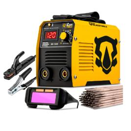 Máquina Inversora De Solda Mma Mi150d 120a Com Eletrodo E Óculos
