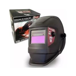 Máscara De Solda Automática Com Regulagem 9-13 Cr2 V8 Brasil Cor Preto