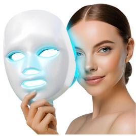 Máscara Led Tratamento Facial Fototerapia Estética 7 Cores LED Facial