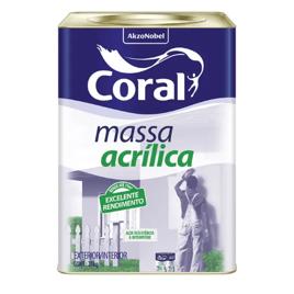 Massa Coral Acrílica Branca 25kg - Acabamento Massa Corrida