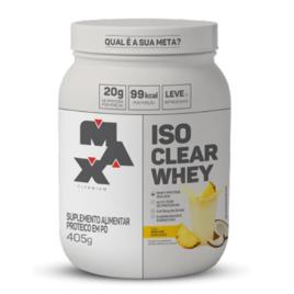 Max Titanium Iso Clear Whey, Abacaxi c/Coco - Pote 405g