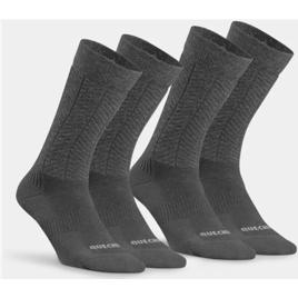 Meias Quentes Sh500 Mid Pacote Com 2 Pares Quechua