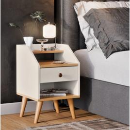 Mesa De Cabeceira Mudo Retro Quarto Cama Várias Cores