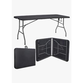 Mesa Dobrável Vira Maleta Com Alça Portátil 1.80m Para Camping Pesca Jardim Área Externa Ou Interna