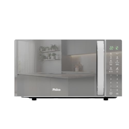 Micro-ondas Philco 20L Espelhado Pintura Limpa Fácil PMO24E 127v