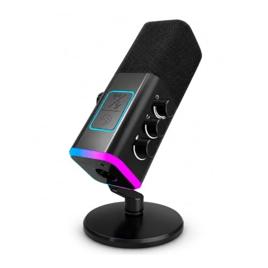 Microfone dinâmico USB/XLR para gravação de podcast,microfone streaming para jogos de computador com RGB - AM8