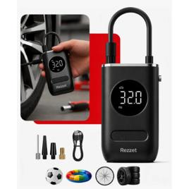 Mini Compressor Digital Portátil para Carro Moto e Bicicleta com Calibrador Digital