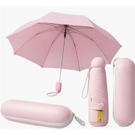 Mini Guarda-Chuva Portátil de Bolso com Estojo