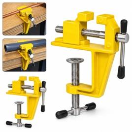 Mini Torno Morsa de Bancada 30 mm Manual Compacta para Fixação de Peças