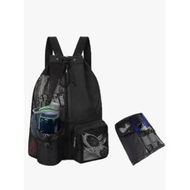 Mochila Esportiva Impermeável Malha Natação Bolsa Compartimentos Secos