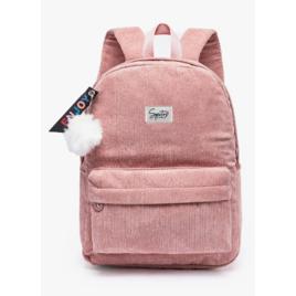 Mochila Feminina Casual Com Chaveiro Pelinho