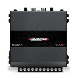 Módulo Amplificador Soundigital Sd800.4 800w Evo6 4 Canais Cor Preto