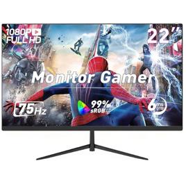 Monitor Gamer de 22 Polegadas, Full HD 1080p de 75 Hz | Compatível com G-Sync, Luz Azul Baixa, HDMI, VESA