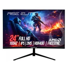 Monitor Gamer Rise Mode Elite, 24 Pol, Full HD, IPS, 165Hz, 2ms, 99% sRGB, DP/VGA, Preto