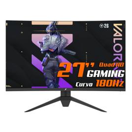 Monitor Gamer SuperFrame Precision, 27 Pol, Quad HD, Curvo, 180Hz, FreeSync/G-Sync, HDMI/DP