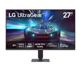 Monitor LG UltraGear 27G411A-B 27",FHD, 144Hz, 1ms (MBR), NVIDIA G-SYNC, AMD FreeSync, HDR10