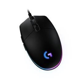 Mouse Gamer Logitech G203 LIGHTSYNC RGB, Efeito de Ondas de Cores, 6 Botões  e  8.000 DPI - Preto