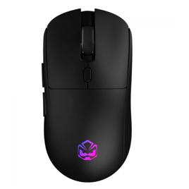 Mouse Gamer PCYes Basaran Stealth Black Vulcan, RGB, Wireless, 10.000 DPI, PWM3325, 6 Botões, Preto