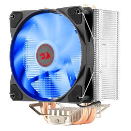 Aircooler Redragon Tyr Preto com LED Azul Fan de 120mm CC-9104B