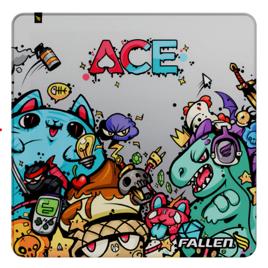 Mousepad Gamer Fallen Ace Speed++ Estampado Tamanho Médio 36x30cm