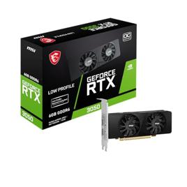 MSI GeForce RTX 3050 LP 6G OC (6GB GDDR6/PCI Express 4.0/1492MHz/14000MHz/Perfil baixo)