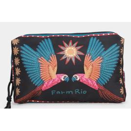 Necessaire Farm Ora Bolas Samba Das Araras - Preto