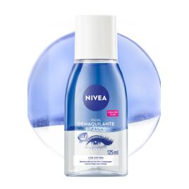 NIVEA Demaquilante Bifásico 125ml, Remove Maquiagem à Prova D'água, Protege Cílios, Gentil com a Pele