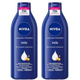 NIVEA Kit Loção Hidratante Milk Pele Seca a Extrasseca 400ml (2 unidades)