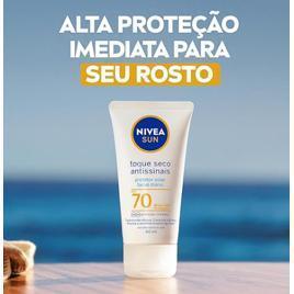 NIVEA SUN Protetor Solar Facial Toque Seco Antissinais FPS 70 40ml