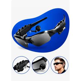 Óculos de Sol Bluetooth Sem Fio Áudio Embutido Dobrável Slim MP3 Polarizado Proteção UV400
