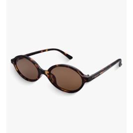 Óculos de Sol Saint Germain Siena Oval Tartaruga para Mulher com Lente Marrom e Proteção UV400