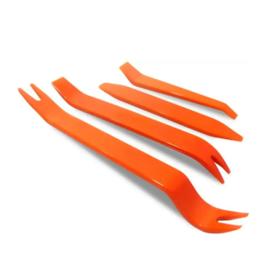 4 Espatulas Remocao Painel Forro De Porta Veicular