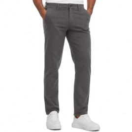 Ogochi Calça Alfaiataria Masculina, Algodão com Poliéster, Não Amassa, Não precisa passar, Não desbota e Não pega pelo (BR, Numérico, 44, Regular, Regular, Padrão, Cinza)
