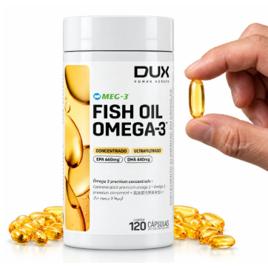 Óleo De Peixe Ômega 3 Dux Concentrado 120 Caps Bom Para Memória