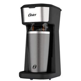 Oster Cafeteira 2Day Inox 2 em 1 com Copo Térmico, 220V, Preto/Inox, 600W, OCAF200