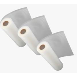 Pack 3 Rolos para Seladora a Vácuo 20cm x 5m com Ranhuras