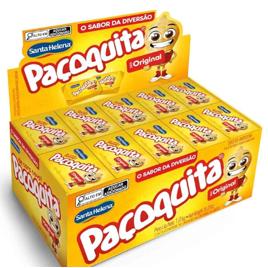 PAÇOQUITA QUADRADA EMBALADA DISPLAY DE 1KG COM 50 UNIDADES DE 20G