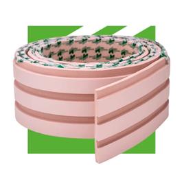 Painel Ripado Autocolante Meu Rodapé Play Rosa 2,5m