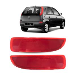 Par De Lanterna Refletor Parachoque Traseiro Corsa Hacth