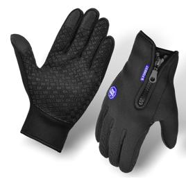 Par de Luvas Térmicas Touch Screen Semi-Impermeáveis para Motoqueiro | Unissex 