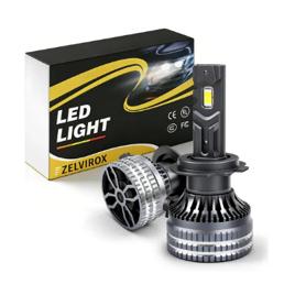Par Lâmpada Led Automotiva 120w 30000lm Super Branca Farol