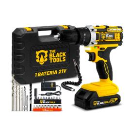 Parafusadeira E Furadeira Impacto The Black Tools Tb-21pw 3/8 Cor Amarelo Frequência 50/60 Hz