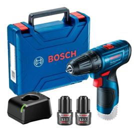 Parafusadeira Furadeira Bosch GSR 120-LI 12V Com 2 Baterias + 1 Carregador E Maleta