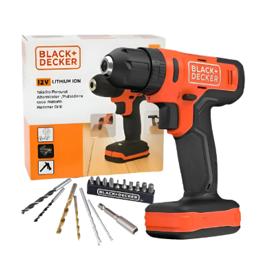 Parafusadeira Furadeira Impacto 3/8 Bcd712vhd Black Decker - Laranja - 60