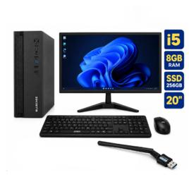 Pc Completo I5 8gb Ssd 256gb Monitor 20 Wi-fi Teclado Mouse