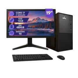 Pc Completo Intel I7 16gb Ssd 480gb Monitor 19''
