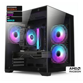 PC GAMER CAPTAIN AMD Ryzen 5 5500 / AMD Radeon RX 7600 / 16GB DDR4 / SSD 480GB