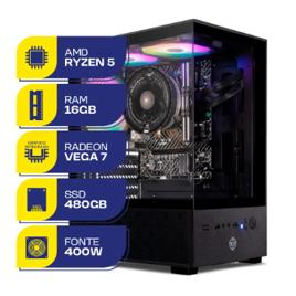 Pc Gamer Mcl, Amd Ryzen 5 5600gt, 16gb Ddr4, Ssd 480gb